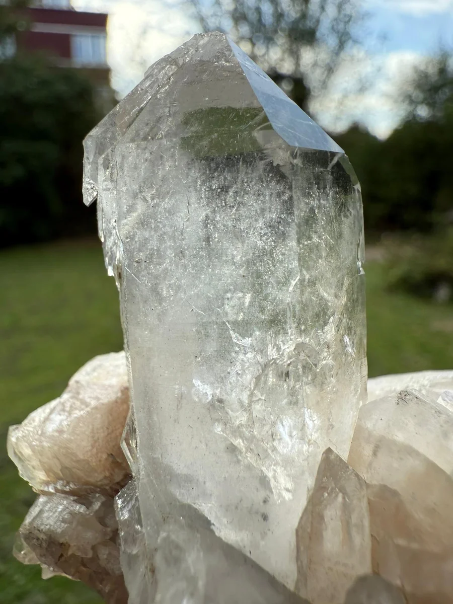 Bergkristall auf Kalzit - Bild 5