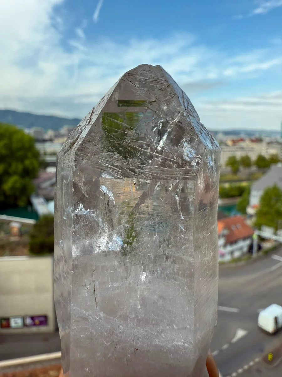 Klarer Bergkristall mit schönem Glanz - Bild 5