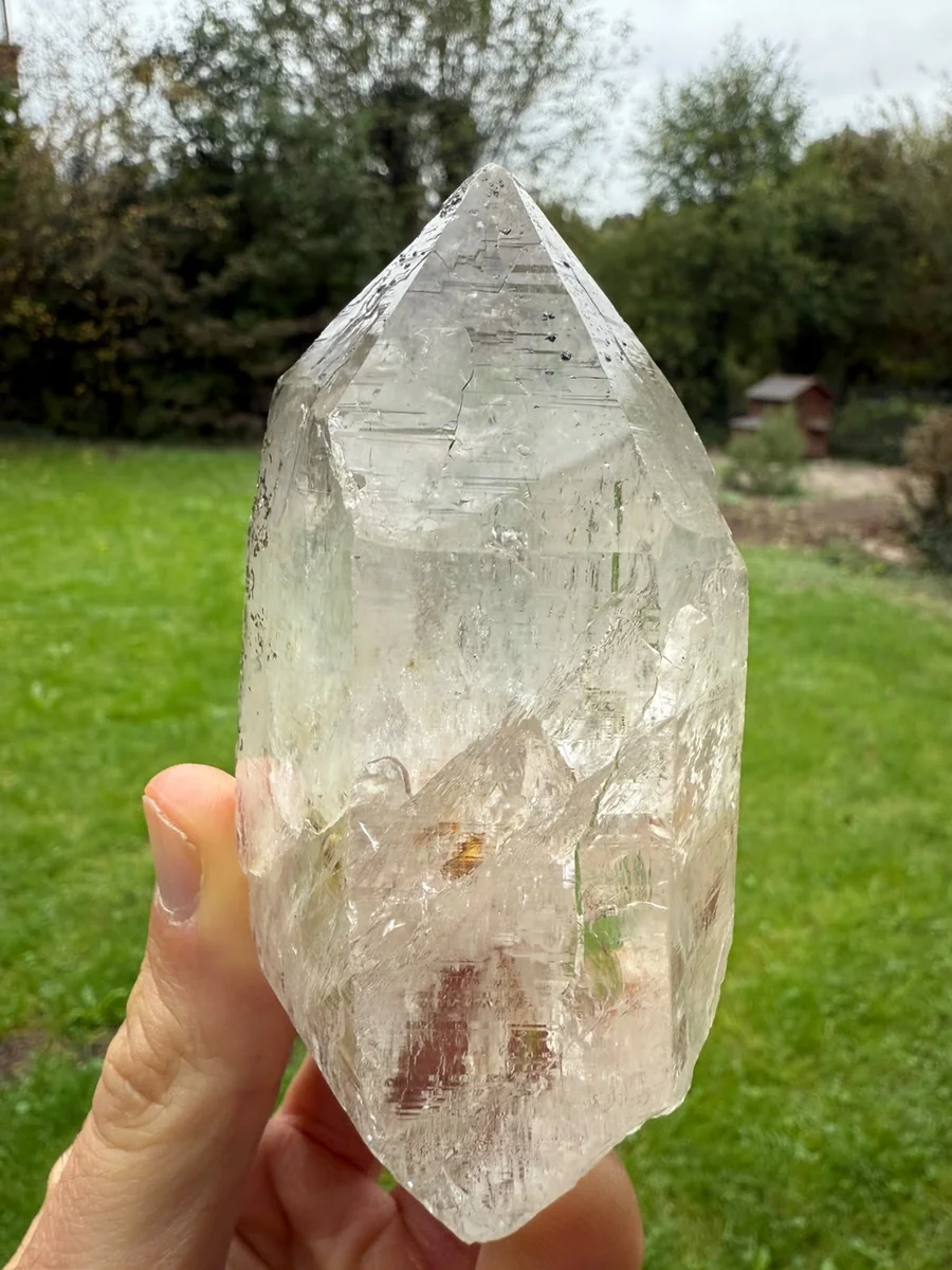 Bergkristall mit Chlorit und Anatas - Bild 2