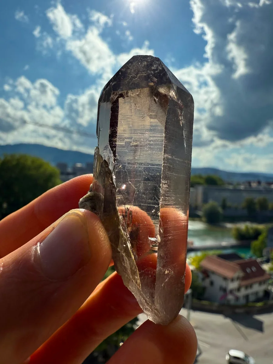 klarer Rauchquarzspitz - Bild 2